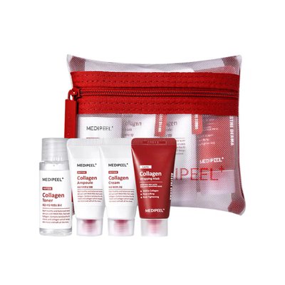 Набор миниатюр для лица с коллагеном и лактобактериями Medi-Peel Red Lacto Collagen Skin Care Trial Kit 54563 фото