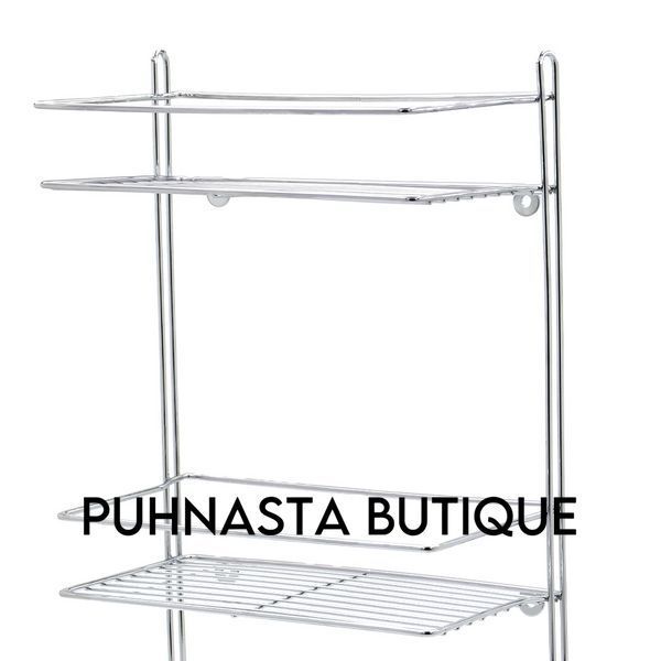 Полка трехъярусная Homax хром 28x15,5x56 см (EBA-1003) EBA-1003 фото