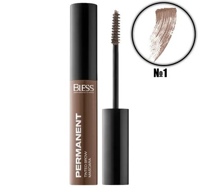 Тінтуюча туш для брів Bless Beauty Permanent Tinted Brow Mascara - №1 (Blond) 54537 фото