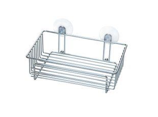Полиця Lemax на 2-х присосках хром 22x14x8,5 см (EBA-10520) EBA-10520 фото