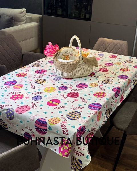 Скатерть с тефлоновым покрытием Homedec Пасхальные крашанки (180х120 см) 55871 фото