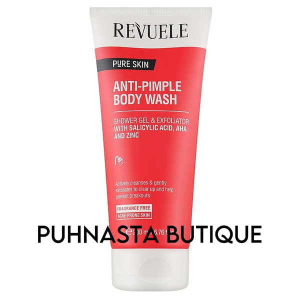 Средство очищающее для тела против прыщей Revuele Pure Skin Anti-Pimple Body Wash, 200 мл 4312 фото