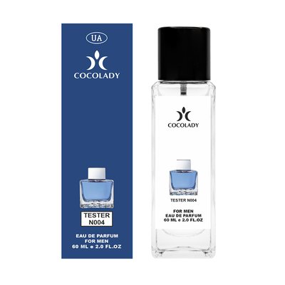 Чоловічі парфуми Cocolady N-004 (версія: Antonio Banderas Blue Seduction), 60 мл 58040 фото