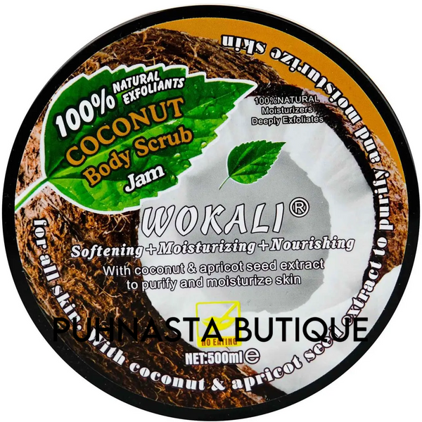 Скраб для тіла Wokali Body Scrub Jam Coconut, 500 мл 86356 фото