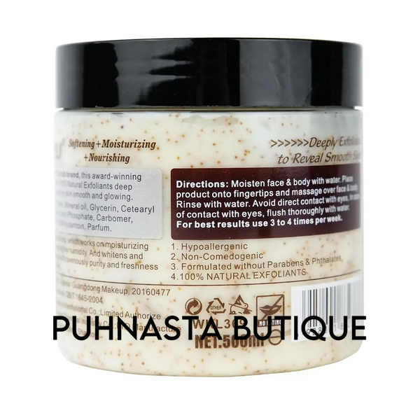 Скраб для тіла Wokali Body Scrub Jam Coconut, 500 мл 86356 фото