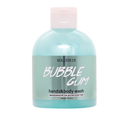 Зволожувальний гель для рук і тіла Hollyskin Bubble Gum Hands & Body Wash, 300 мл 3325 фото