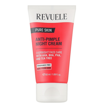 Крем нічний для обличчя проти прищів Revuele Pure Skin Anti-Pimple Night Cream, 50 мл 4315 фото