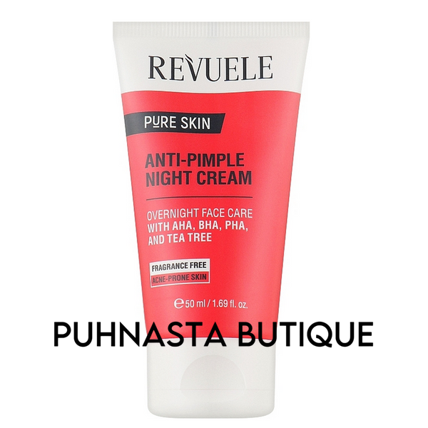 Крем ночной для лица против прыщей Revuele Pure Skin Anti-Pimple Night Cream, 50 мл 4315 фото