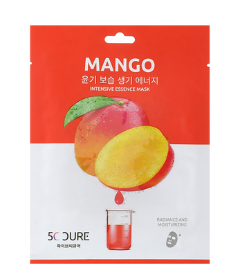 Маска для обличчя з екстрактом манго Jkosmec 5 C Mango Intensive Essence Mask, 25 мл 4357 фото