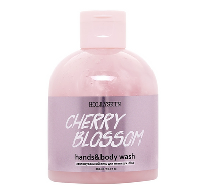 Зволожувальний гель для рук і тіла Hollyskin Cherry Blossom Hands & Body Wash, 300 мл 3326 фото