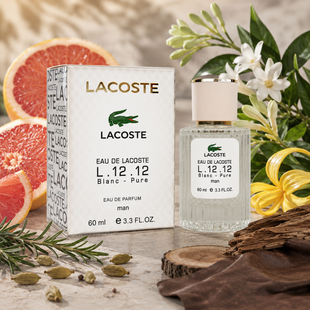 Парфумована вода для чоловіків Lacoste Eau De L.12.12 Blanc Pure, 60 мл 57096 фото