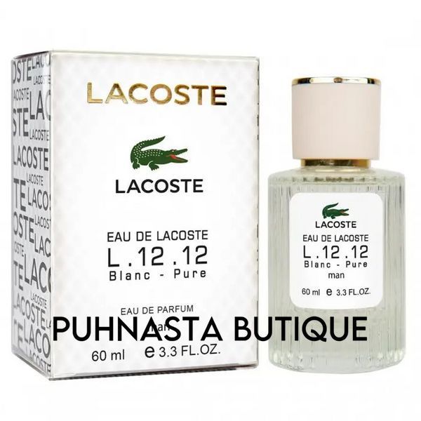 Парфумована вода для чоловіків Lacoste Eau De L.12.12 Blanc Pure, 60 мл 57096 фото