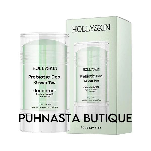 Парфюмированный дезодорант Hollyskin Prebiotic Deo. Green Tea, 50 г 54105 фото