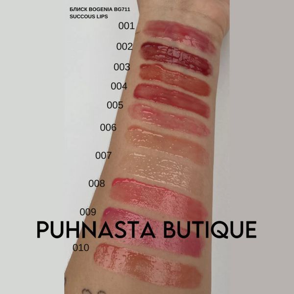 Блиск для губ Bogenia Succous Lips Angelic 3D Effect BG711 - №01 (Melancholy) 00359 фото