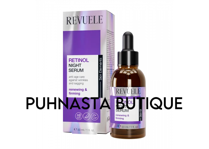 Увлажняющая ночная сыворотка для лица Revuele Retinol с ретинолом, 30 мл 20983 фото