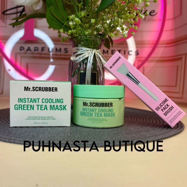 Охолоджувальна маска для обличчя Instant Cooling Green Tea Mask з екстрактом зеленого чаю Mr.SCRUBBER, 250 мл 54641 фото