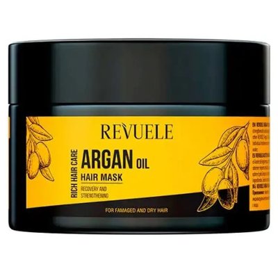 Маска для волосся з аргановою олією Revuele Argan Oil Active Hair Mask, 360 мл 55038 фото