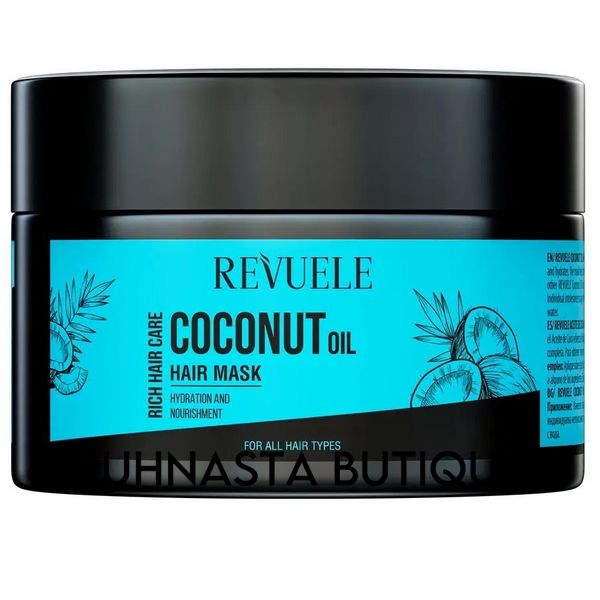 Маска для волос с кокосовым маслом Revuele Coconut Oil Hair Mask, 360 мл 55039 фото