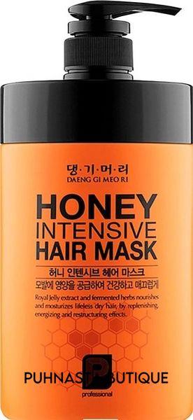 Интенсивная медовая маска Daeng Gi Meo Ri Honey Intensive Hair Maskey для восстановления волос 1000 мл 5204 фото