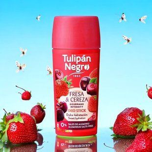 Дезодорант-стик Tulipan Negro Deo Stick "Клубника и вишня", 60 мл 55637 фото
