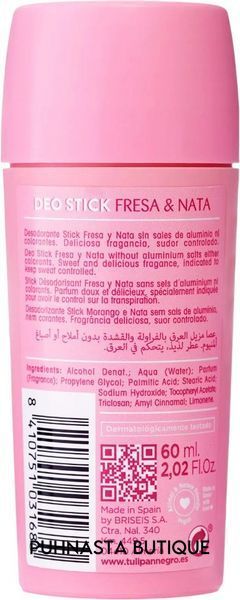 Дезодорант-стик Tulipan Negro Deo Stick "Клубничный крем", 60 мл 04478 фото
