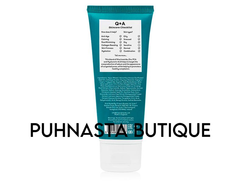 Увлажняющий крем для лица Q+A Zinc PCA Daily Moisturiser, 75 мл 54527 фото