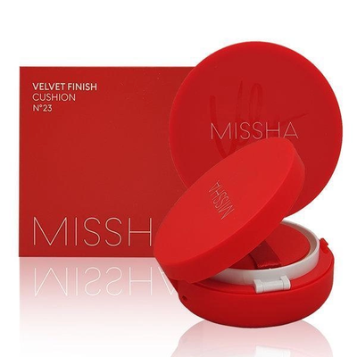 Тональний кушон з матовим фінішом Missha Velvet Finish Cushion SPF50+ PA+++ №23 (середній беж), 15g 86543 фото