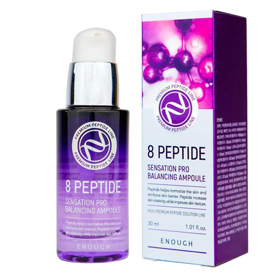 Сироватка для обличчя Enough 8 Peptide Sensation Pro Balancing Ampoule з пептидами, 30 мл 29567 фото
