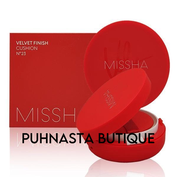 Тональний кушон з матовим фінішом Missha Velvet Finish Cushion SPF50+ PA+++ №23 (середній беж), 15g 86543 фото