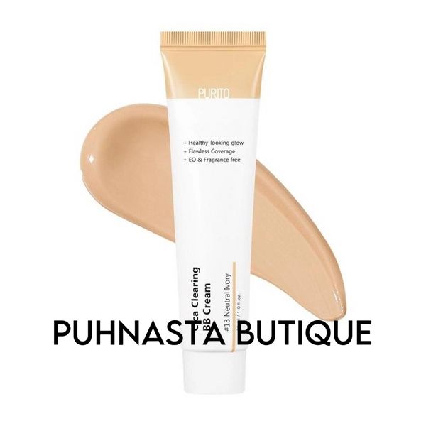 Тональний ВВ крем Purito Cica Clearing BB Cream із екстрактом центелли №13 (Neutral Ivory), 30 мл 4151 фото