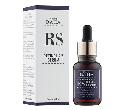 Омолоджувальна сироватка від Cos De BAHA з ретинолом Retinol 2.5% Serum, 30 мл 4128 фото