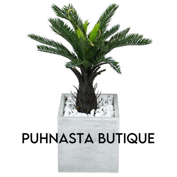 Штучна рослина Engard Fan Palm 60 см в кашпо (DW-2567-1) DW-2567-1 фото