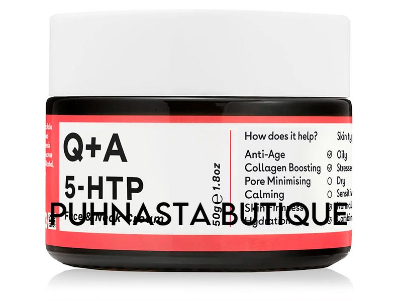 Крем для обличчя та шиї Q+A 5-HTP Face & Neck Cream, 50 г 54529 фото