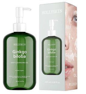 Глубоко очищающее гидрофильное масло Hollyskin Ginkgo Biloba Deep Cleansing Oil, 200 мл 8520 фото