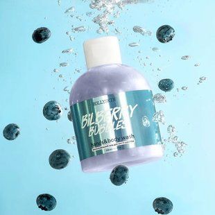 Увлажняющий гель для рук и тела HOLLYSKIN Bilberry Bubbles, 300 мл 4507 фото