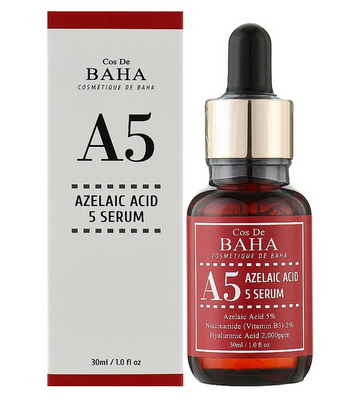 Сироватка для обличчя Cos De Baha з азелаїновою кислотою A5 Azlaic Acid 5% Serum, 30 мл 4130 фото