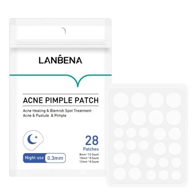 Патчи от прыщей ночные LANBENA Acne Pimple Patch Night Use, 28 шт 54947 фото