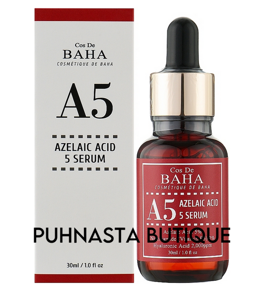 Сироватка для обличчя Cos De Baha з азелаїновою кислотою A5 Azlaic Acid 5% Serum, 30 мл 4130 фото