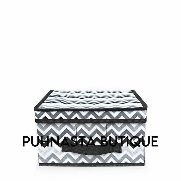 Короб для хранения Handy Home Zigzag черно-белый 30x28x15 см (ZSH-02) ZSH-02 фото