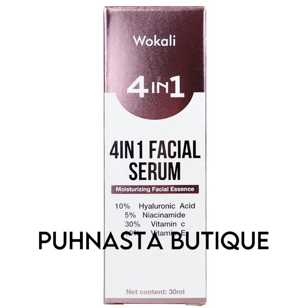 Сироватка Wokali 4 in 1 Facical Serum зволожувальна з гіалуроновою кислотою, вітамінами C, E і ніацинадами 30 мл 806 фото