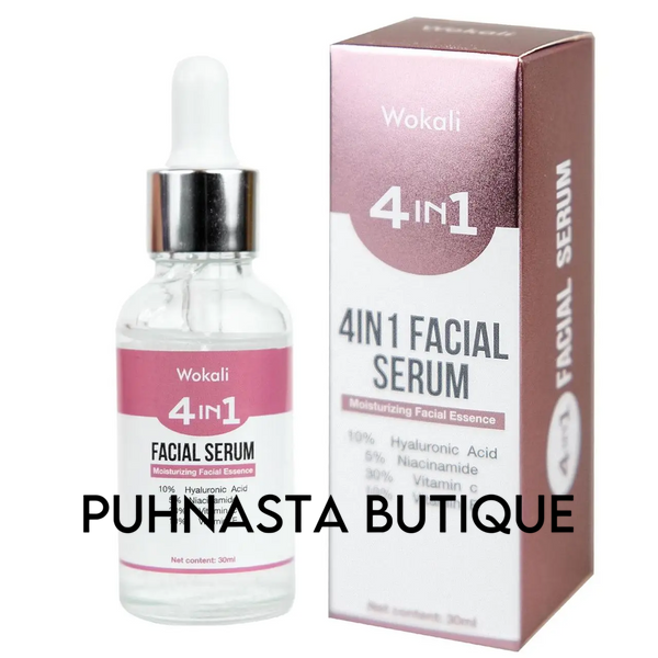 Сироватка Wokali 4 in 1 Facical Serum зволожувальна з гіалуроновою кислотою, вітамінами C, E і ніацинадами 30 мл 806 фото