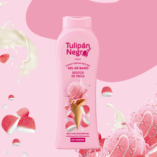 Гель для душа Tulipan Negro Клубничный поцелуй, 650 мл 57107 фото
