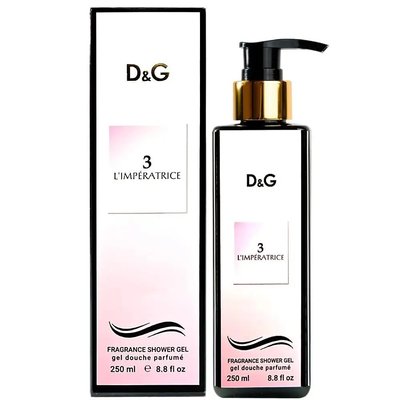 Парфумований гель для душу Dolce & Gabbana 3 L`Imperatrice Exclusive Euro, 250 мл 3081 фото