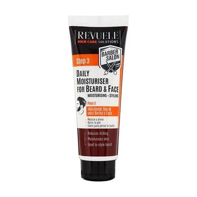 Увлажняющий крем для бороды и лица Revuele Men Care Barber Daily Moisturizer Beard & Face, 80 мл 54485 фото