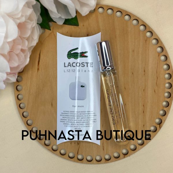 Парфюмерная вода для мужчин Lacoste Eau De L.12.12 Blanc, 20 мл 2152 фото