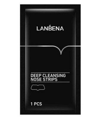 Смужка-пластир Lanbena Deep Cleansing Nose Strips для носа від чорних точок, 1 шт 54446 фото