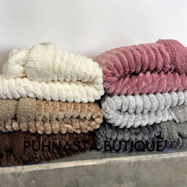 Двухслойный плед Королевский Шарпей на овчине L&M Home Textiles Серый евро 200х230 54351 фото