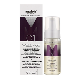 Активная антивозрастная пенка для лица Meddis Well Age Active Anti-Aging, 150 мл 55323 фото