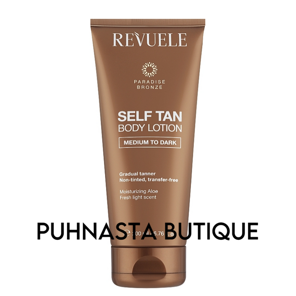 Лосьйон для автозасмаги тіла від середнього до темного Revuele Salf Tan Body Lotion Medium To Dark, 200 мл 55054 фото