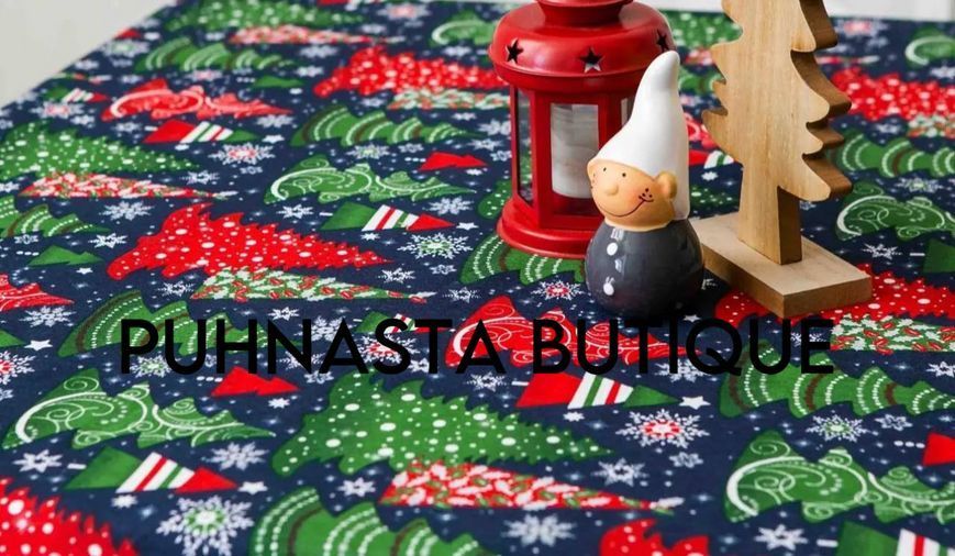 Скатерть с тефлоновым покрытием Homedec Цветные елочки (180х120 см) 54824 фото